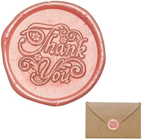 50 Stykker Pink Seglvoks, Voksseglstempel, Præget Voksseglsmærkat, Bryllupskuvertsegl, Dekoration til Invitationer, Kort