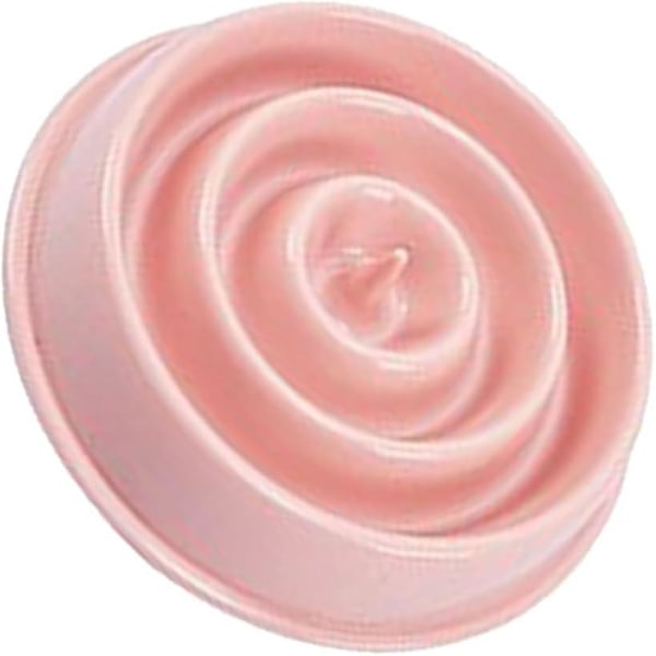 Pink plastik foderskål til kæledyr - 1 stk