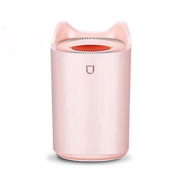 USB luftfuktare med dubbla munstycken med stor kapacitet för sovrum och kontor - Tyst hushållsluft K7 luftfuktare (rosa)