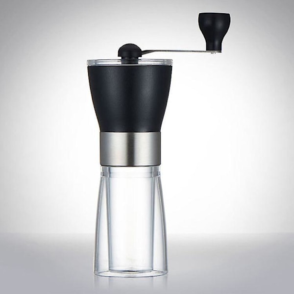 Bärbar manuell kaffekvarn i rostfritt stål med justerbar keramisk kvarn - Perfekt för resor