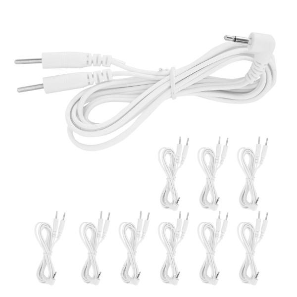 10 stk./pose DC 2,5 mm 1,2 m 2-i-1 ben type elektrode ledningsledninger kabel til TENS Unit fysioterapi maskine