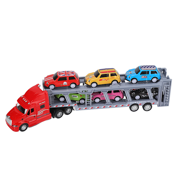 1:48 Kuljetusauto Lelulelu Malli Seos Irrotettava Kuusi Autoa Lapset Kuljetusajoneuvot Simulaatiomalli 3 Vuotiaille + (Punainen)