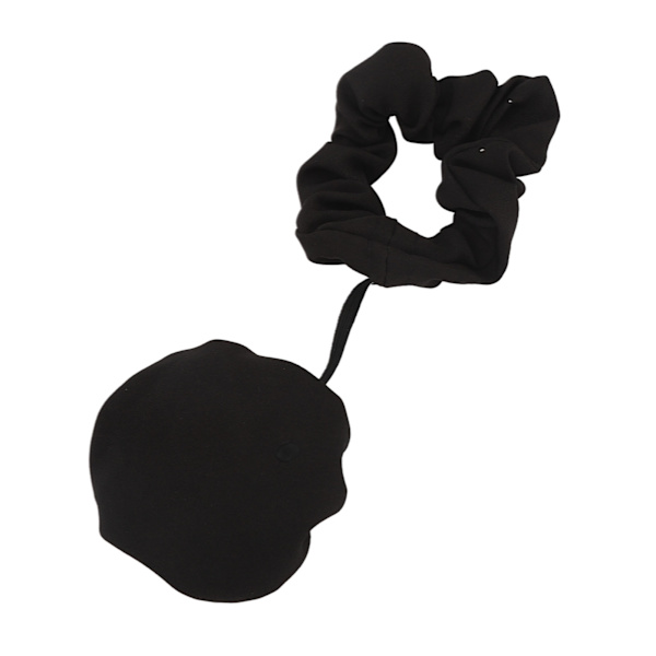 Cover Scrunchie Uudelleenkäytettävä venyvä juomapiikkejä estävä Scrunchie lasikupeille musta