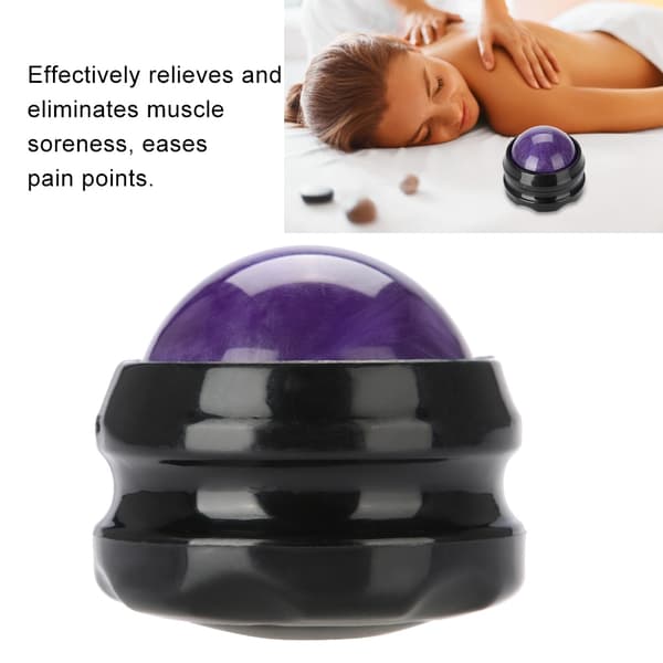 Massage Roller Ball Massager Kroppsterapi Fot Höft Avslappnare Stress Release (Lila)