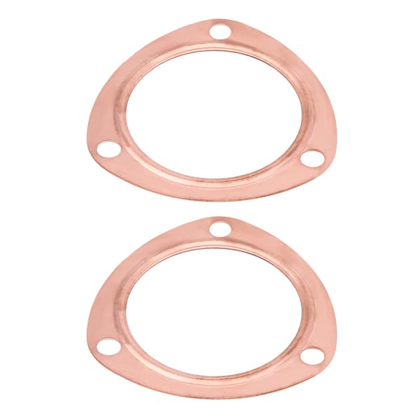 2st 3-tums Koppar Header Avgasgrenrör Packningar Återanvändbara för SBC BBC 302 350 454 383