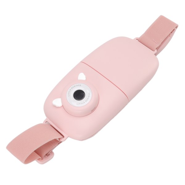 Sammenfoldelig menstruationsbælte med digitalt display, USB-opladning, hurtig opvarmning, taljevarmende bælte til kvinder, pink