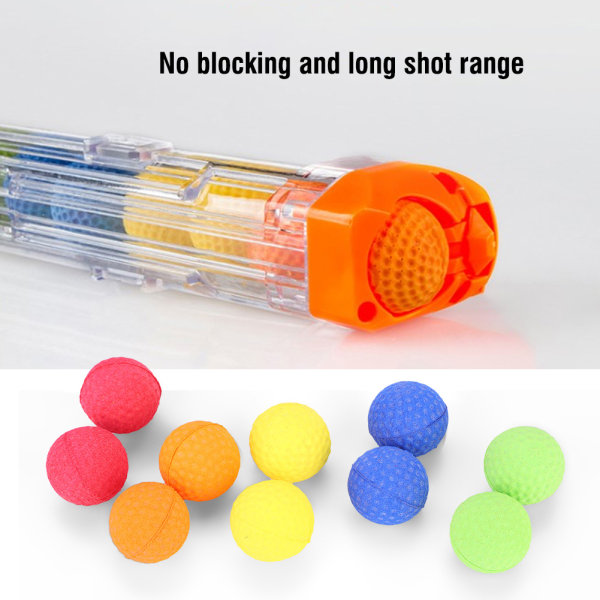 100 STK farverige bløde kuglebolde til rivaliserende Zeus Apollo Refill Gun Bullet Toy