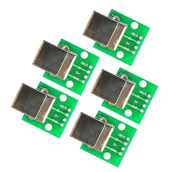 25 stycken USB Typ B Hona Breakout Board till DIP-omvandlare Adapter