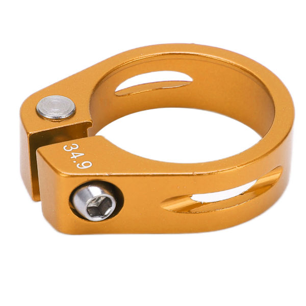 Cykelstolpsklämma i aluminiumlegering Snabbkoppling för mountainbike Sadelstolpsklämma för cykelentusiaster Guld