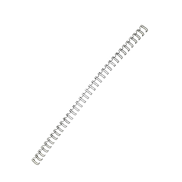 100 STK 9,5 mm Sort A4 Størrelse 34 Tænder 3:1 Double Loop Tråde Binding Wire Kalender Bindejern