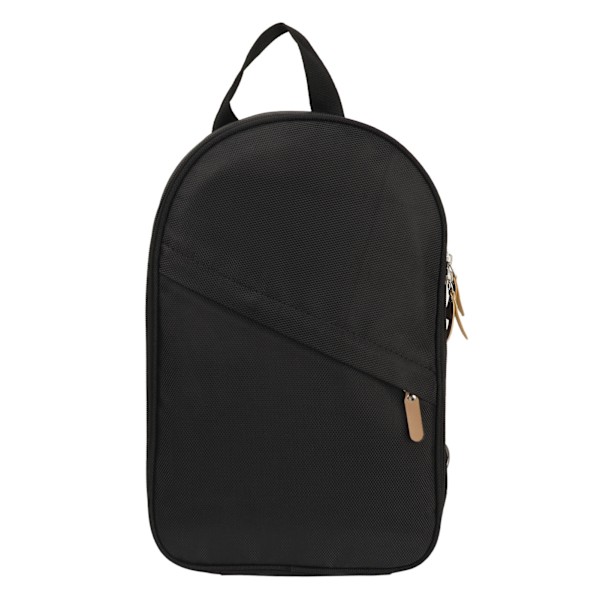 Camping Kokkeutstyr Veske Polyester Fiber Multifunksjonell Bærbar Camping Kjøkkenutstyr Organizer Oppbevaringspose for Utendørs BBQ Reise Svart