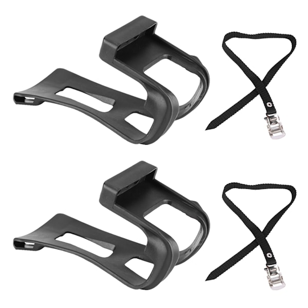 1 sett sykkel sykkel sykkel tå klips tå pedal klips og stropper for Fixie Road Bike Non Slip