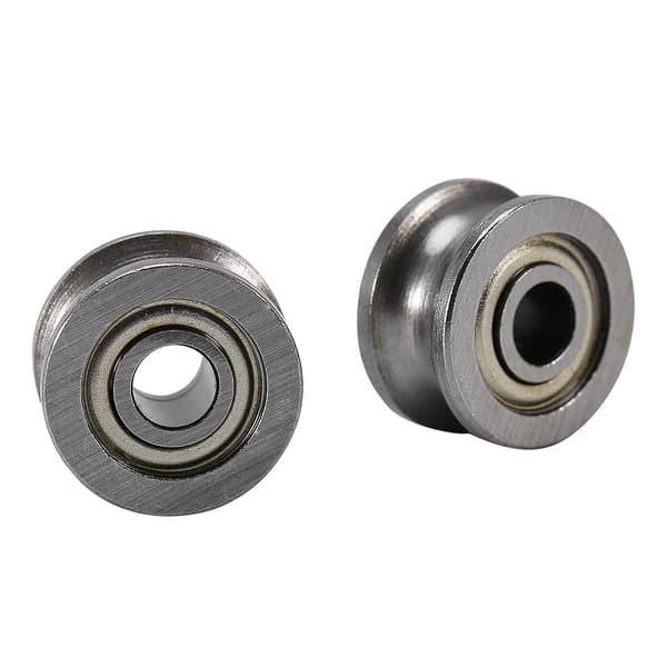 10st U624ZZ U-spår kullager styrrulle för linjär rörelsesystem på räls 4*13*7mm
