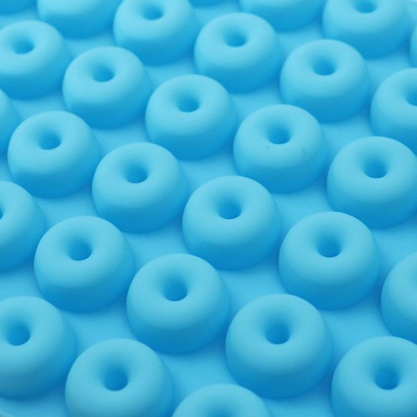 Silikon Donutmögel - Set med 5, Icke-klibbig Ringform för Choklad, Gelé, Isbitar, Bakning, Kakt Dekoration