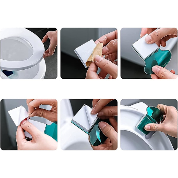 CONTRACONTACT Sticker, Toiletlågsløfter, Toiletlågsløfter Hurtig Fix på Låget (Pakke med 2)