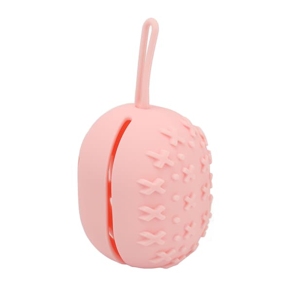 Makeup Svampeetui Åndbart Blødt Bærbart Silikone Makeup Blender Holder til Hjemmerejse Pink