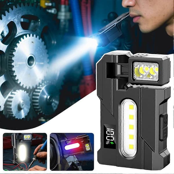 1-3 pcs Rechargeable EDC Flashlight Compact LED Lamp with Magnetic Clip, Dual Light Sources, Perfect for Emergencies and Outdoor Use 3pcs