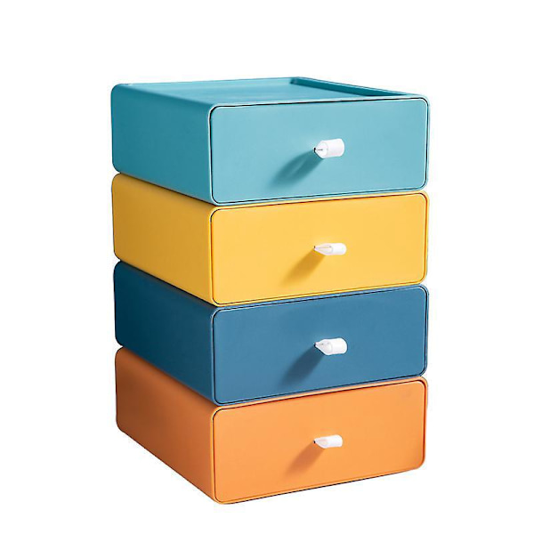 Stablet Desk Organizer med Flere Rom Skuffe - Grønn