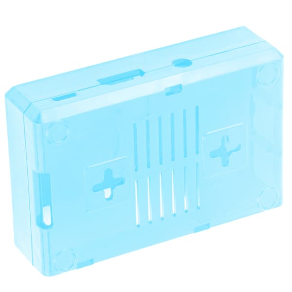 Beskyttende skallboks frostet deksel ABS for Raspberry Pi 3B 3B+ E-stil med skruer (blå)