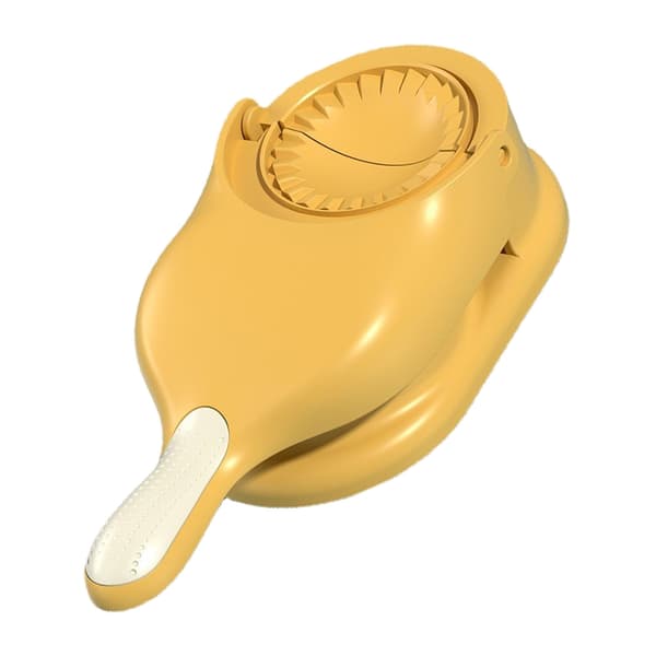 Dumpling Maker PP Manuell Dumpling Skin Maker Formpressmaskin DIY-verktyg för hemköket Gul