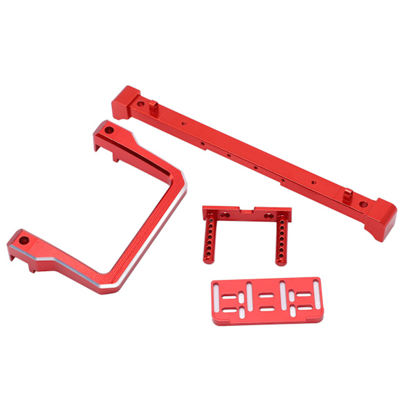 1/10 RC-auton etupuskuri, törmäyssuoja SCX10 90046 90047 RC-k攀爬車, punainen