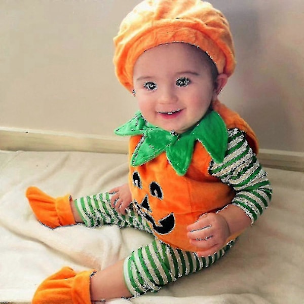 Barns Pumpadräkt Set för Jul- och Halloweenfest 6-12M