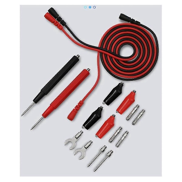 1 stk. Sort Modstandsboks Jern Variabel Dekade Modstand 0-9999.9 Ohm kompatibel med Fysisk Undervisning & 16 stk.