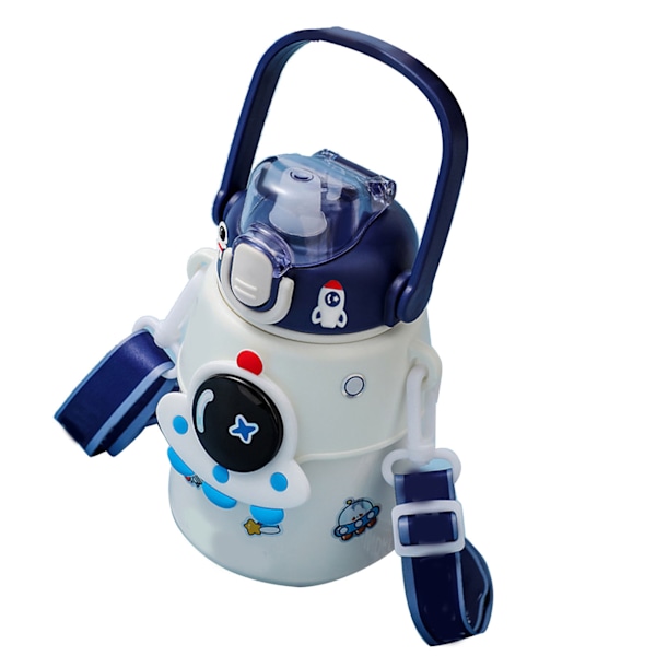 Eristetty iso vatsa vesipullo 316 ruostumaton teräs Astronautti kuvioitu kannettava tyhjiökuppi 850ml Suuri kapasiteetti