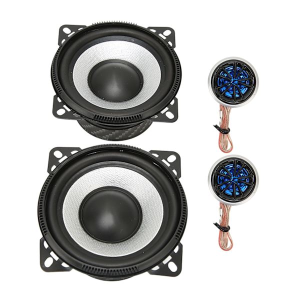 4 stk. koaksiale bilhøjttalere 120W 4 tommer bil tweeter subwoofer højttaler til bil lastbil stereo lydsystem