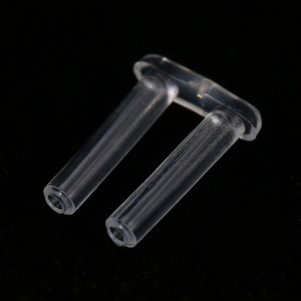 100 st Nya plastkompressionshylsor för båglösa glasögon Tillbehör Verktyg 1,5*0,8*7,0 mm