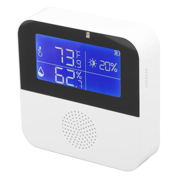 WiFi Luftfuktighet Temperatursensor Hög Noggrannhet Smart Termometer Hygrometer med 2,9 tums LCD-skärm