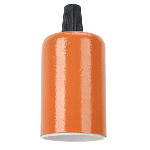 2 st retro E27 taklampa lamphållare bas DIY belysningsarmatur ljustillbehör orange