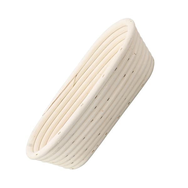 25 cm brödjäskorgset oval naturlig rotting surdegsjäskorg degskrapa tygfoderborste
