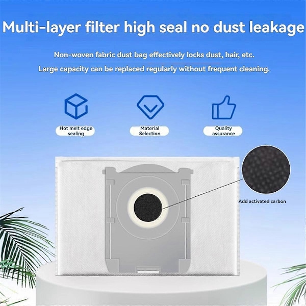 21 stk. reservedele til Ecovacs X8 PRO X8 PLUS AI støvsuger som vist