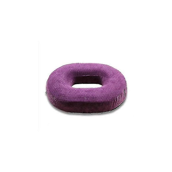 Högkvalitativ Memory Foam Ring Stol Sittdyna Kudde för Smärtlindring Blå