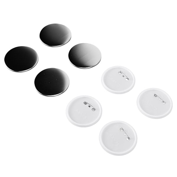 100 stk Merkebakke Bakdeksel Tinnplate Plastbase Unngå Rust Fast DIY Merkeverktøy for Julebursdagsgaver 75mm 100stk