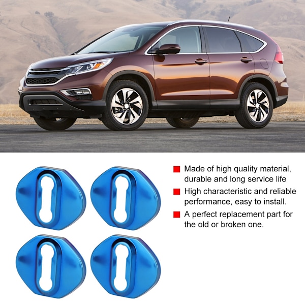 4 st dörrlås skyddskåpa passar för Honda CRV 2012-2018 (blå)