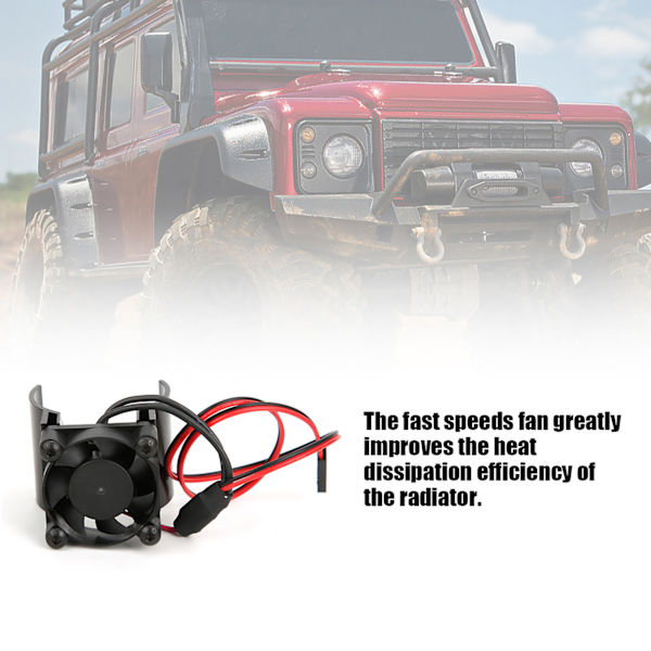 Motor kjølevifte 1/10 RC bilmodell tilbehør Passer til Traxxas TRX-4Black