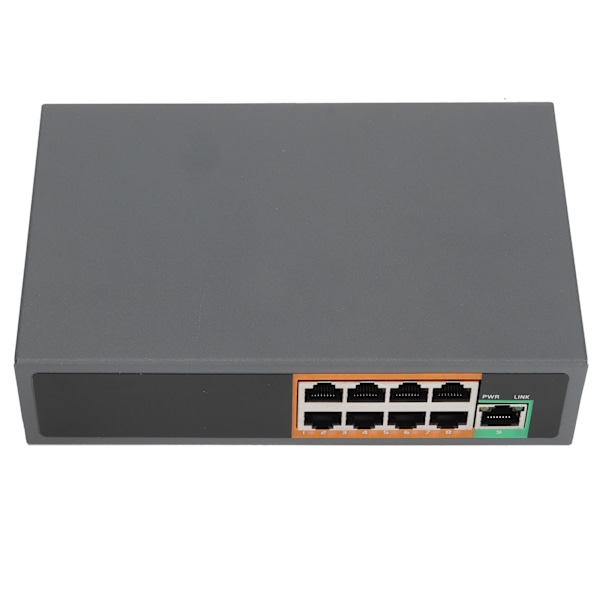 POE-switch 9 portar 100V till 240V Gigabit Ethernet-adapter för IP-kameror CCTV-säkerhetssystem Trådlös APEU-kontakt