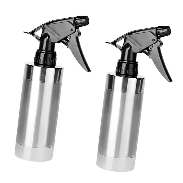 2-pack 280 ml sprayflaska i stål för vattenspray för salongsväxter, husdjursrengöring--