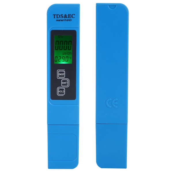 Bärbar penna typ digital TDS EC mätare elektrisk konduktivitet testare vattenkvalitet testBacklight