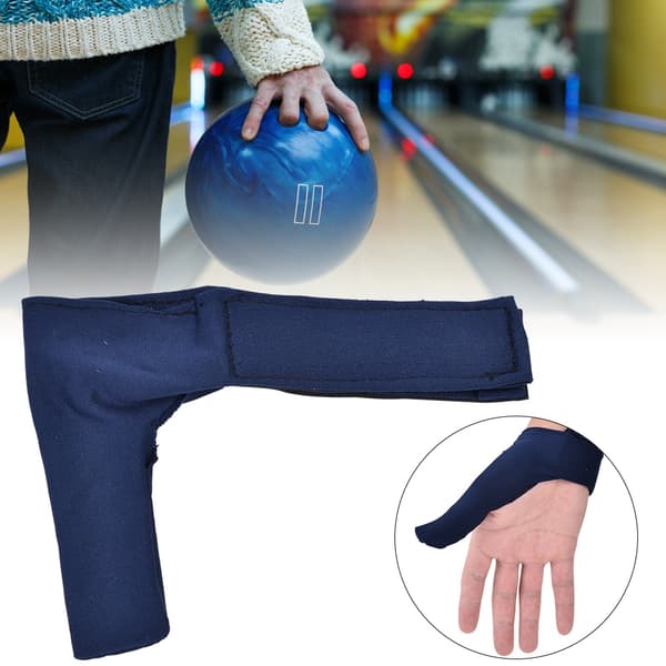 Holdbar tommelfingerstabilisator til højre/venstre hånd med fingergreb til bowlingkugle