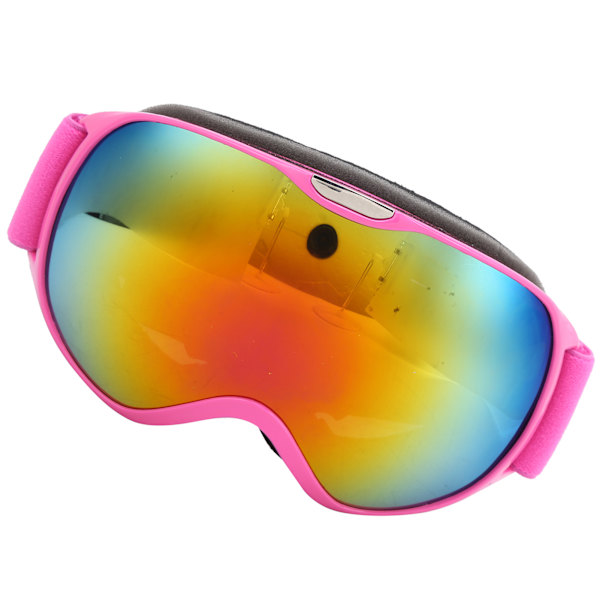 Skidglasögon AntiFog Vindtät Dubbelskikts PC-lins Klättring Snösporter Glasögon för Barn (Rosa)