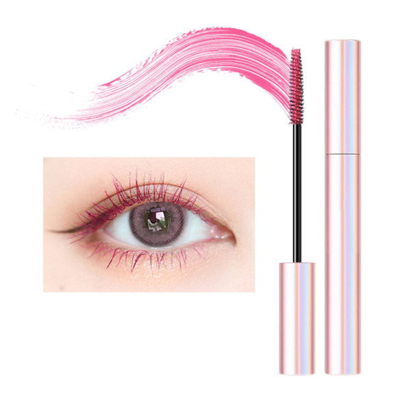Farvet Mascara Fiber Lash Mascara Langvarig Vandtæt og Snavseafvisende Øjenmakeup