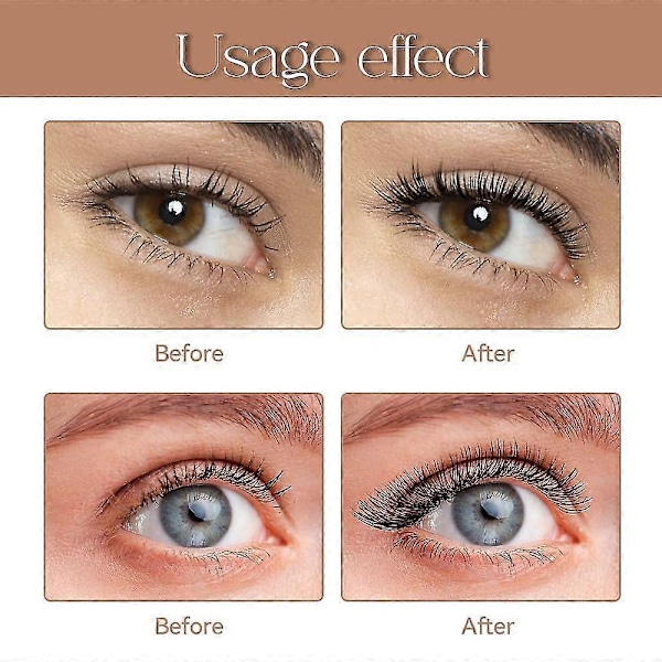 4D Fiber Curl Langtidsholdbar Vandfast Mascara, 2024 Ny 4D Silk Fiber Vippe Mascara, 4D Mascara Skønhed for 5x Længere Vipper med Lang Holdbarhed
