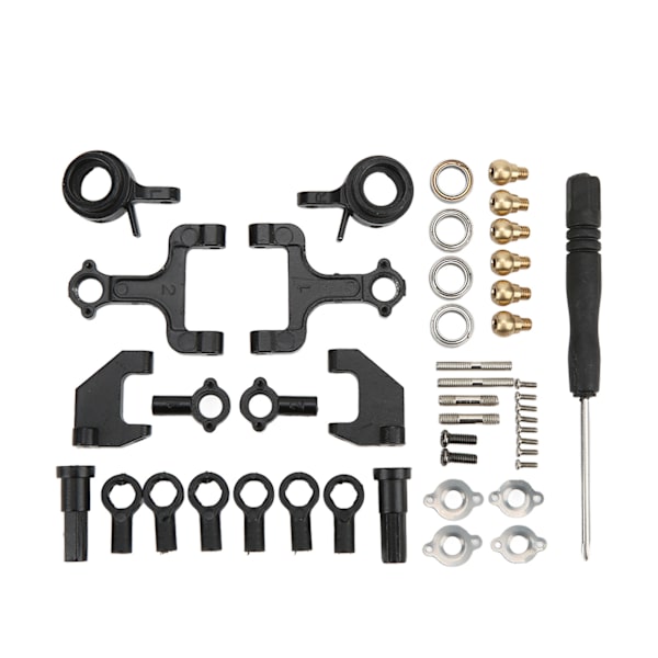 RC Front Upper og Rear Suspension Arms Steering Kit med Pull Rods Steering Linkage for WPL D12 RC Car