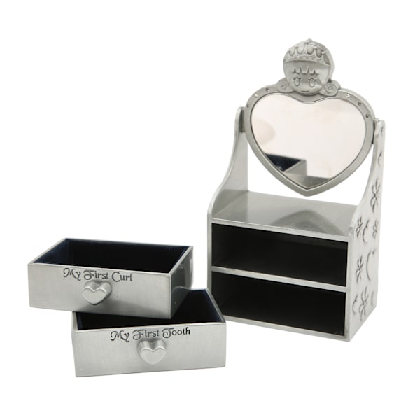 Baby Keepsake Box Sød Korrosionsbestandighed Holdbarhed Moderigtigt Udseende Tandfe Gave til Piger DrengeAntik Tin