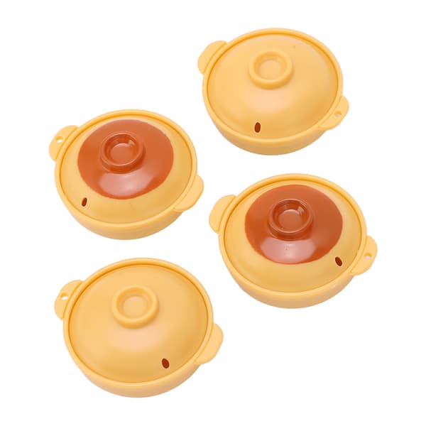 Suppegryde Legetøj Simulation Dekorativ Plast Miniature Gryderet Model til 1/12 Dukkehus 4 stk.