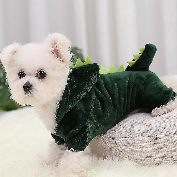 Söt och bekväm dinosaurie hundtröja L röd