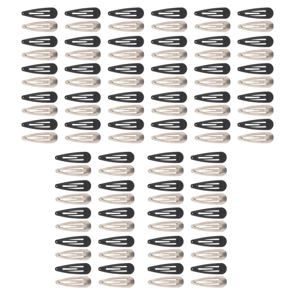 100 kpl napsautettavat hiusklipsit paksunnetut kestävät metalliset 2,0 tuuman pitkät, turvalliset joustavat hiuskannattimet tytöille tee-se-itse